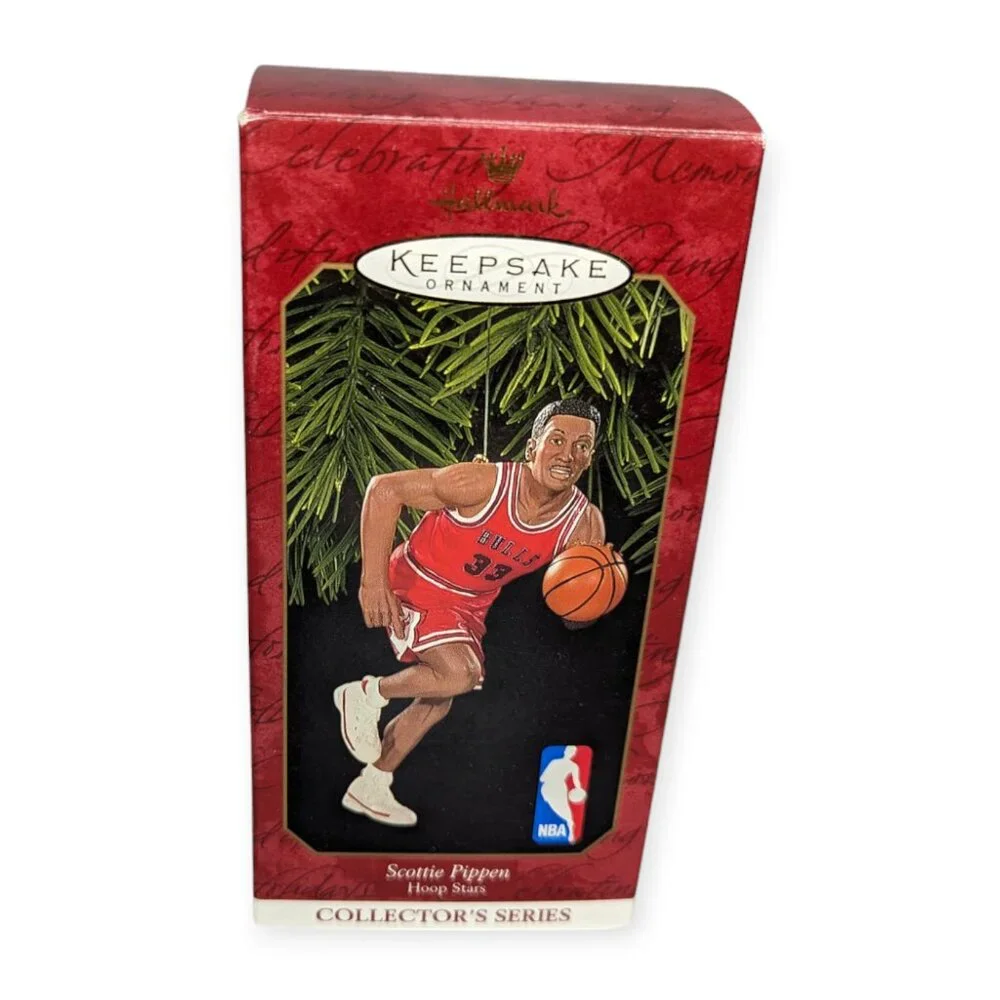 Vintage 1999 Hallmark Keepsake Ornament Scottie Pippen Hoop Stars Chicago Bulls